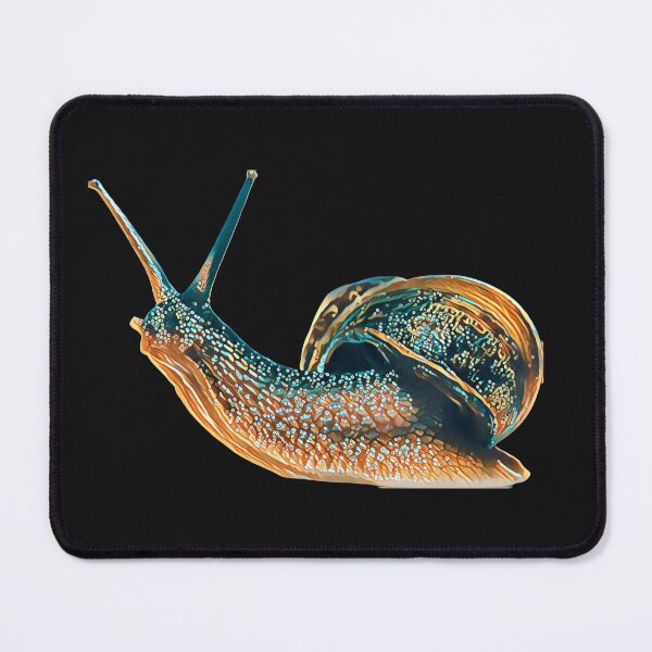 Item preview, Bronze Teal Funky Spotted Snail Art 2 designed and sold by Cawaiico.