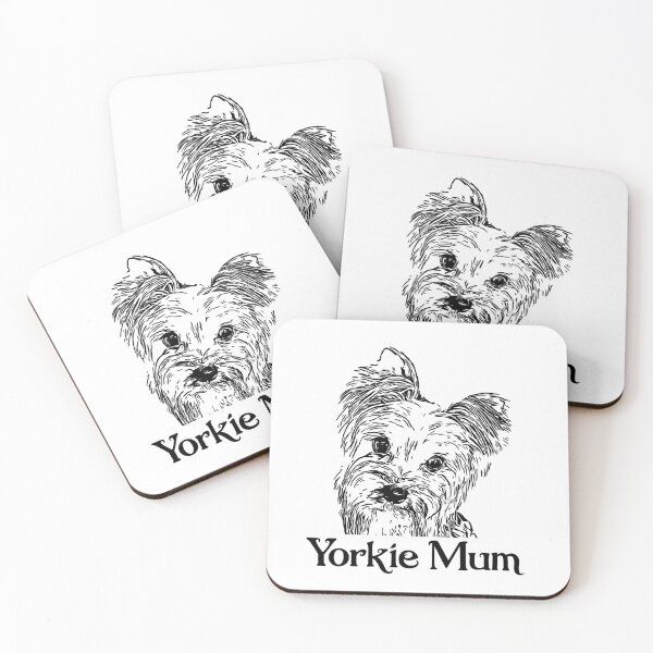 Item preview, Yorkshire Terrier Black Print Artwork designed and sold by NikkiBear67.