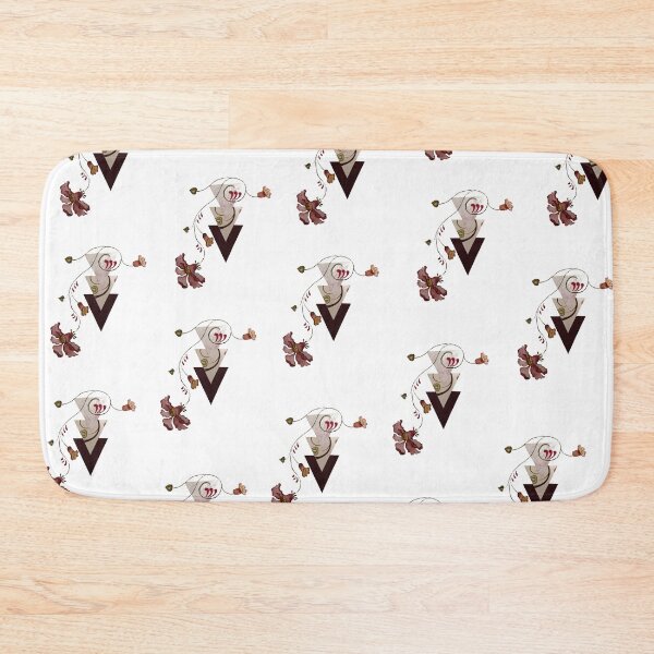 Item preview, Plum flower with triangular designs seamless pattern designed and sold by virtualedu.