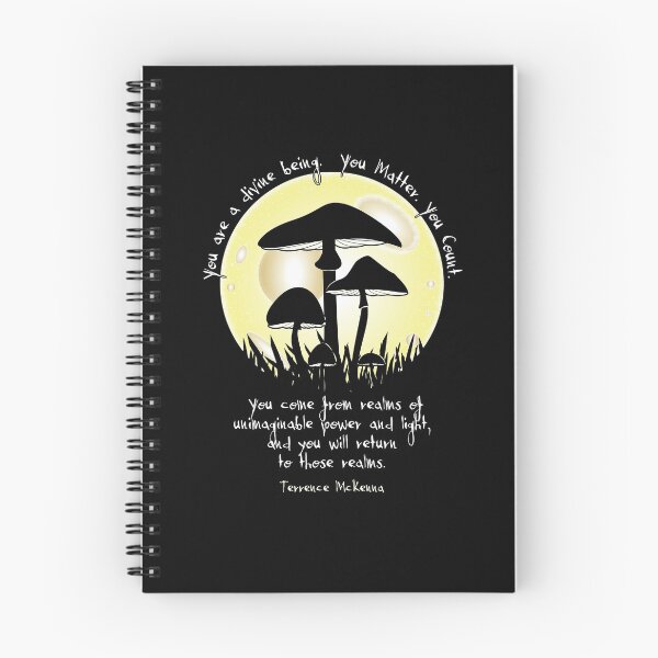 Item preview, Mushrooms in Moonlight ~ Terrence McKenna Quote designed and sold by merrypranxter.