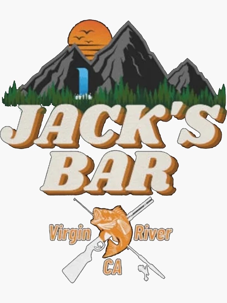 "Jack's bar virgin river" Sticker for Sale by teruriomad Redbubble