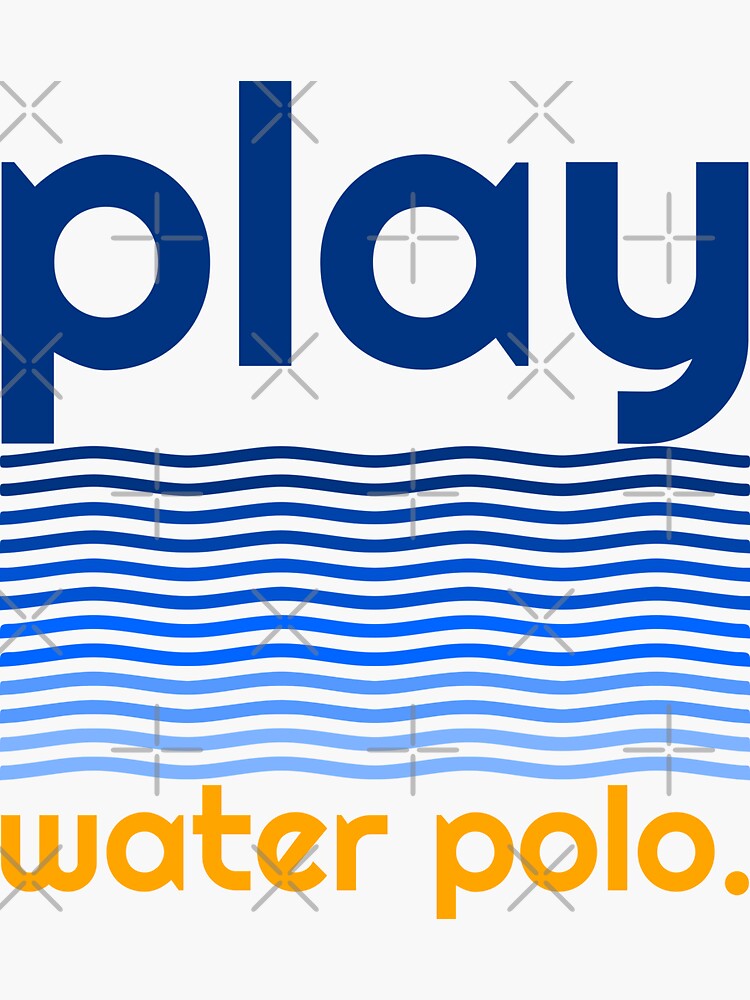 "PLAY WATER POLO FLAG" Sticker by Pernik17 Redbubble
