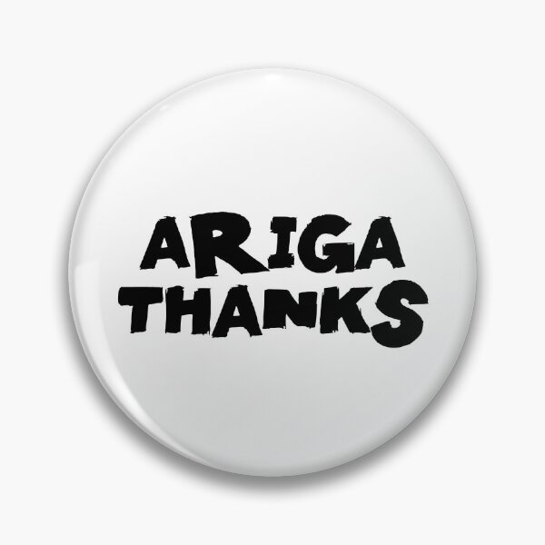 Item preview, Arigathanks Text Monochrome White designed and sold by Meepuruproject.