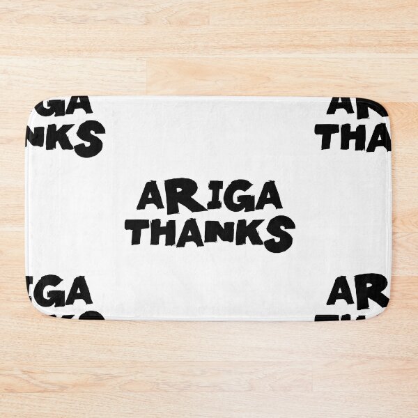 Item preview, Arigathanks Text Monochrome White designed and sold by Meepuruproject.