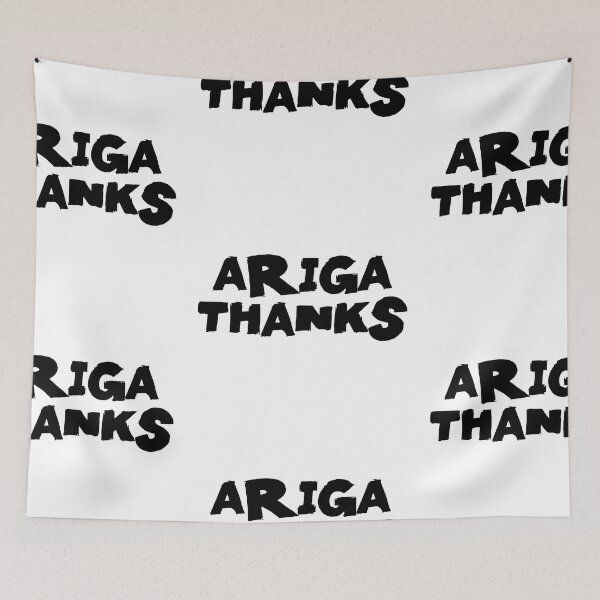 Item preview, Arigathanks Text Monochrome White designed and sold by Meepuruproject.