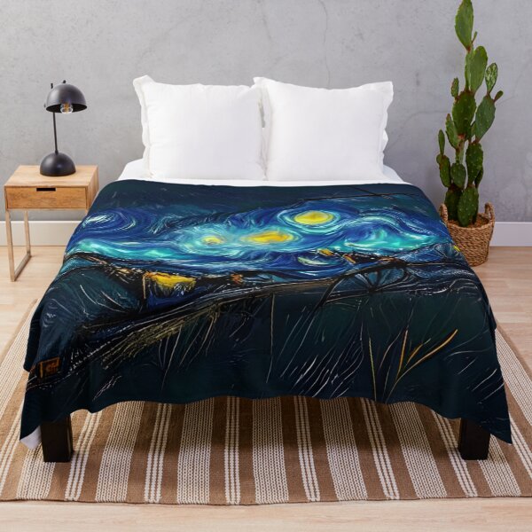 Item preview, Arte generado por IA, galaxia en el cielo nocturno Van Gogh 2 designed and sold by ACC .