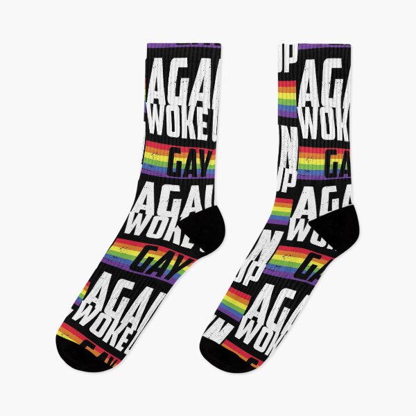Item preview, Funny Lgbt Rainbow Flag Woke Up Gay Again designed and sold by haselshirt.