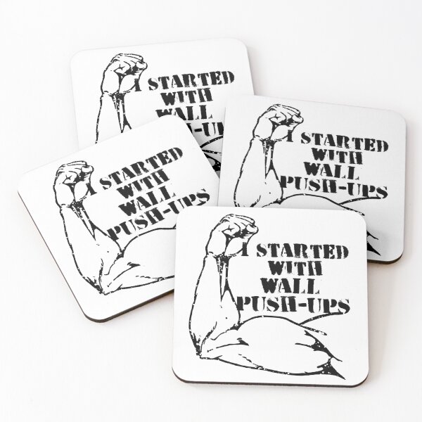 Item preview, started with wall push ups Calisthenics motivation quote designed and sold by EllianhPi.