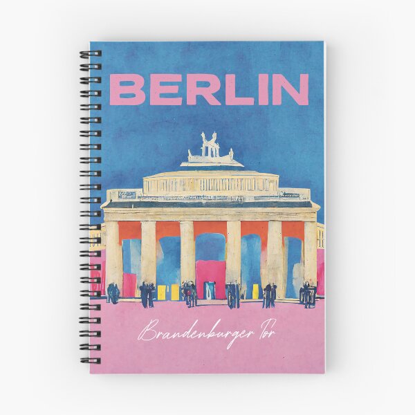 Item preview, Brandenburger Tor Berlin Travel Poster Retro Wall Art designed and sold by betternotes.