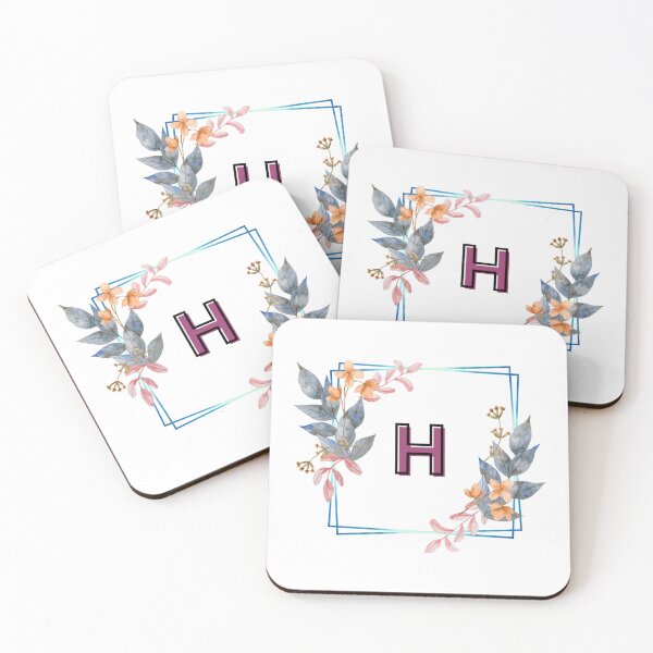 Item preview, Initial H Flowers Design, Monogram with Flowers, Initial Gifts for Her- designed and sold by bartdesigner.