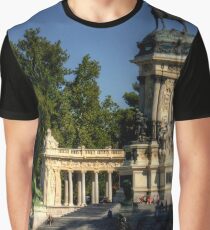 Camiseta gráfica Monumento en el Parque del Buen Retiro