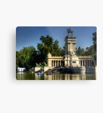 Lámina metálica Monumento en el Parque del Buen Retiro