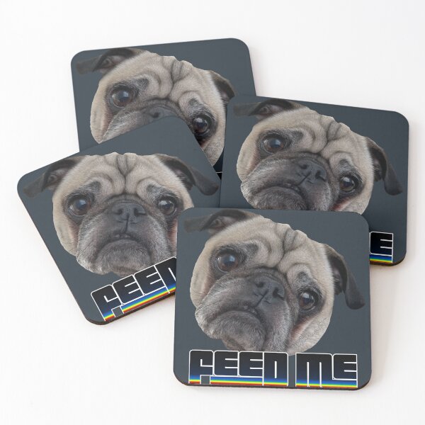 Item preview, Pug - Feed Me designed and sold by HeatherNafeArt.