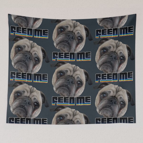 Item preview, Pug - Feed Me designed and sold by HeatherNafeArt.