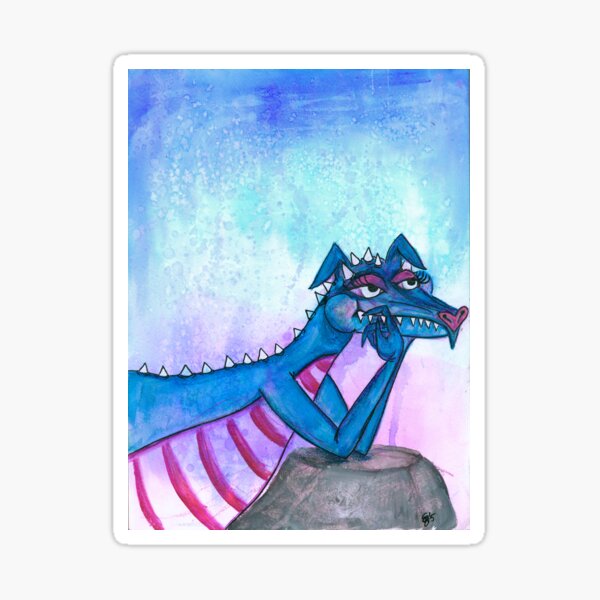 When Time's Dragon On Sticker