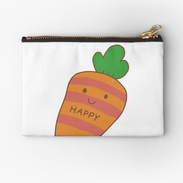 Carrot For Good Luck Zipper Pouch for Sale by Fatterhorner