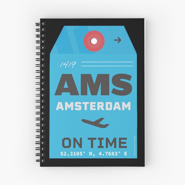 Item preview, AMS Amsterdam luggage tag style blue  designed and sold by TraceyTho92723.