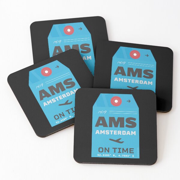Item preview, AMS Amsterdam luggage tag style blue  designed and sold by TraceyTho92723.
