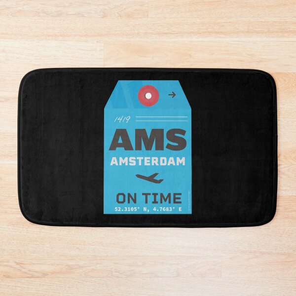 Item preview, AMS Amsterdam luggage tag style blue  designed and sold by TraceyTho92723.