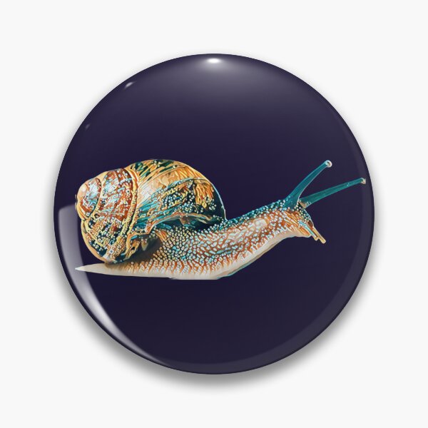 Item preview, Bronze Teal Funky Spotted Snail Art 3 designed and sold by Cawaiico.