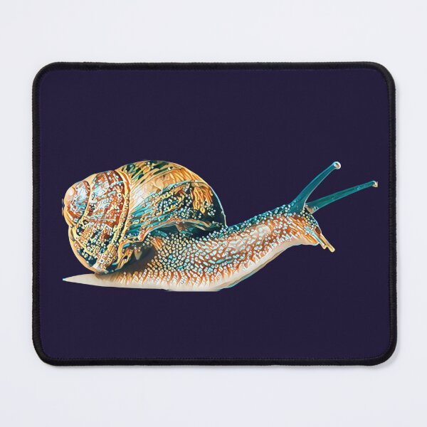 Item preview, Bronze Teal Funky Spotted Snail Art 3 designed and sold by Cawaiico.