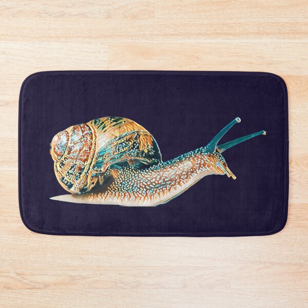 Item preview, Bronze Teal Funky Spotted Snail Art 3 designed and sold by Cawaiico.