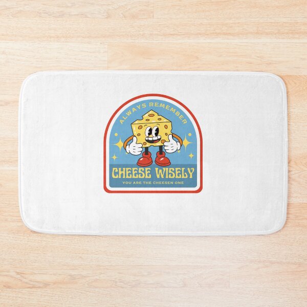 Item preview, Cheese Wisely Vintage Cartoon Cheese Man designed and sold by maikamess.