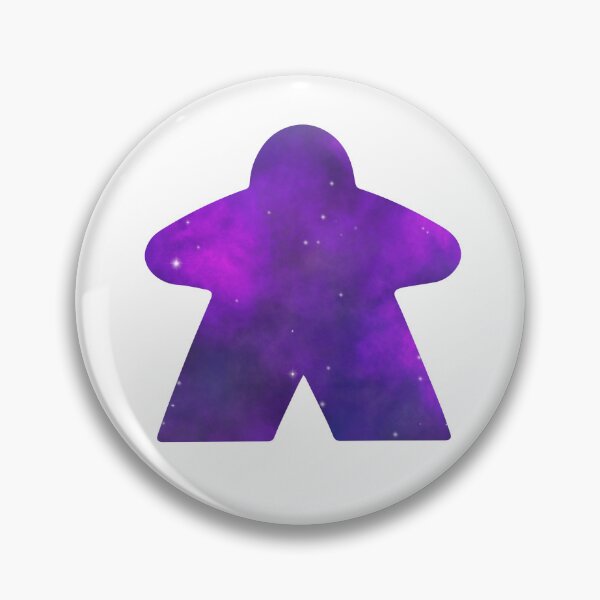 Item preview, Purple Galaxy Nebula Space Meeple | Board Game Fan designed and sold by Zab Butler Design.