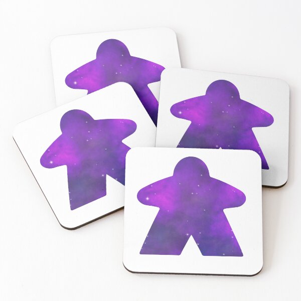 Item preview, Purple Galaxy Nebula Space Meeple | Board Game Fan designed and sold by Zab Butler Design.