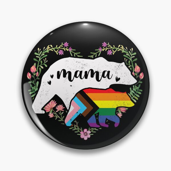 Item preview, LGBT Mama Bear Progress Pride Flag Gay Equal Rights Rainbow designed and sold by GardNewerd.
