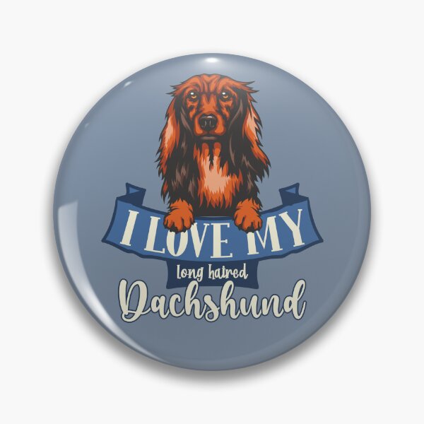 Item preview, I Love My Long Haired Dachshund designed and sold by DebbisPalette.