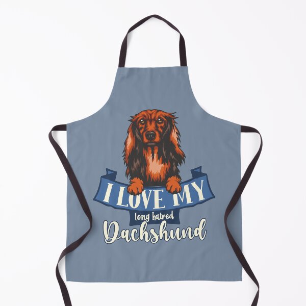 Item preview, I Love My Long Haired Dachshund designed and sold by DebbisPalette.