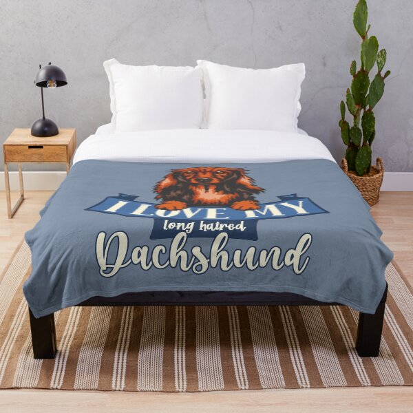 Item preview, I Love My Long Haired Dachshund designed and sold by DebbisPalette.