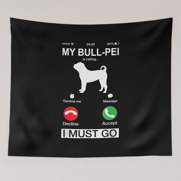 Item preview, My Bull Terrier Is Calling, Funny Phone Screen Animals Puppy, Bull Terrier Dog Lover's, Niche Mom Dad Owner Christmas Gift designed and sold by xlnv.