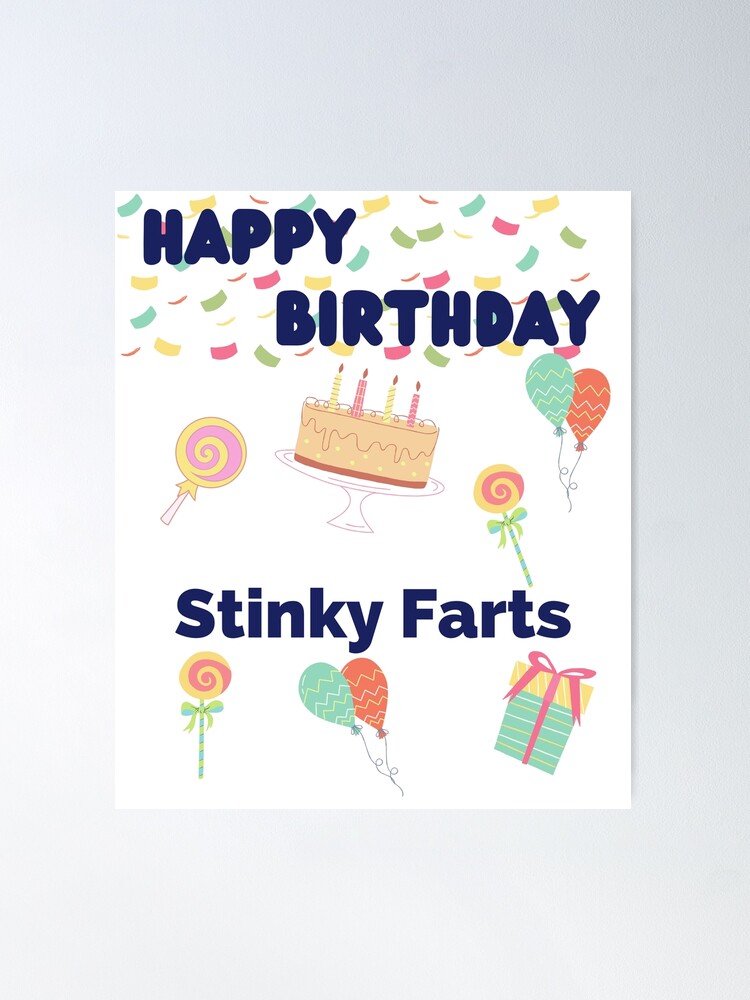 Happy Birthday Farty Pants Greeting Card