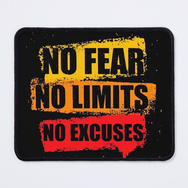 Item preview, No fear No limits No excuses. designed and sold by si3iy.