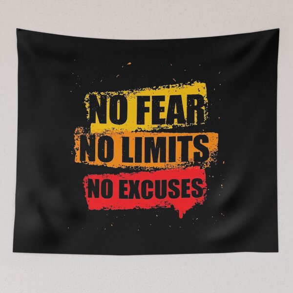 Item preview, No fear No limits No excuses. designed and sold by si3iy.
