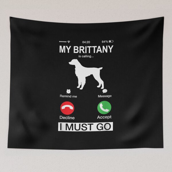 Item preview, My Brittany Is Calling, Funny Phone Screen Animals Puppy, Brittany Dog Lover's, Niche Mom Dad Owner Christmas Gift designed and sold by xlnv.