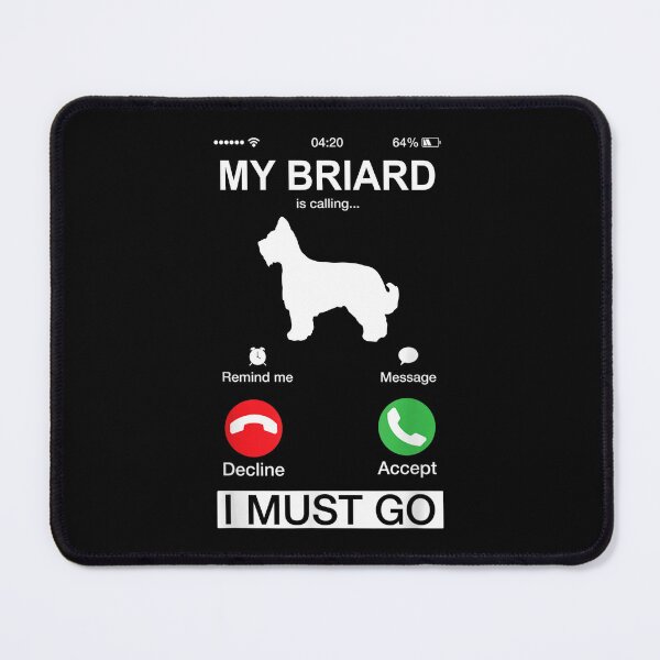 Item preview, My Briard Is Calling, Funny Phone Screen Animals Puppy, Briard Dog Lover's, Niche Mom Dad Owner Christmas Gift designed and sold by xlnv.