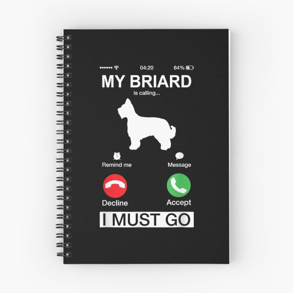 Item preview, My Briard Is Calling, Funny Phone Screen Animals Puppy, Briard Dog Lover's, Niche Mom Dad Owner Christmas Gift designed and sold by xlnv.