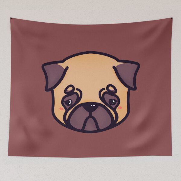 Item preview, Pug breed kawaii cute adorable designed and sold by · GAMING SOUL ·.