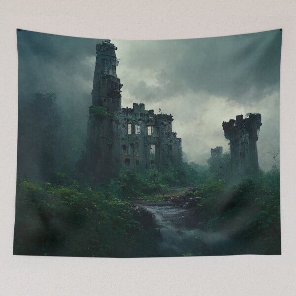 Item preview, Castle In Ruin designed and sold by FantasyAI.
