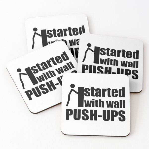 Item preview, started with wall push ups Calisthenics motivation quote stick figure designed and sold by EllianhPi.