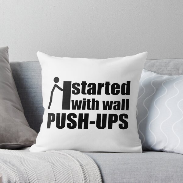 Item preview, started with wall push ups Calisthenics motivation quote stick figure designed and sold by EllianhPi.