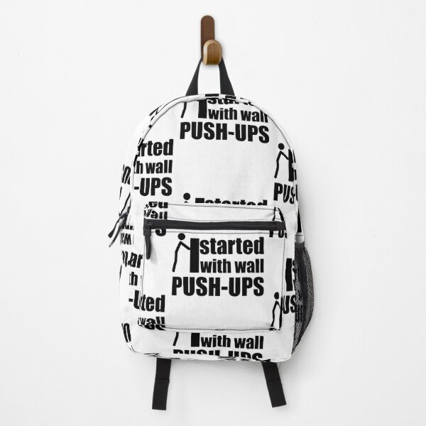 Item preview, started with wall push ups Calisthenics motivation quote stick figure designed and sold by EllianhPi.