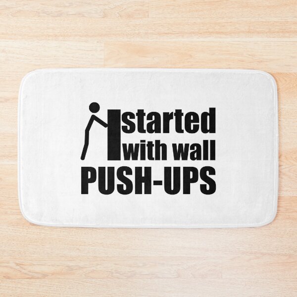 Item preview, started with wall push ups Calisthenics motivation quote stick figure designed and sold by EllianhPi.