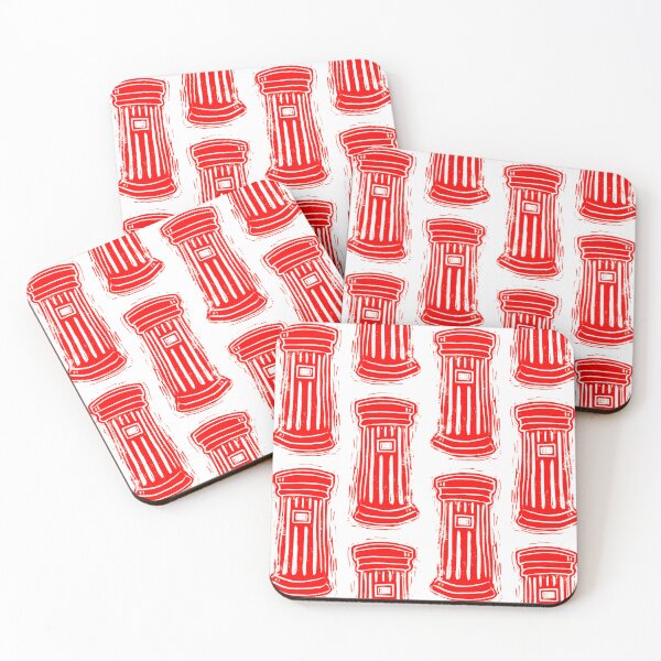 Item preview, Post Box - Red - Lino Cut Print designed and sold by rosieredbox.