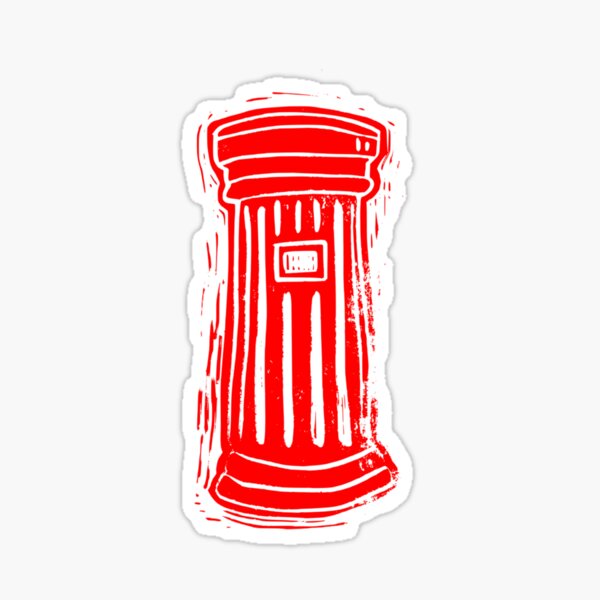 Item preview, Post Box - Red - Lino Cut Print designed and sold by rosieredbox.