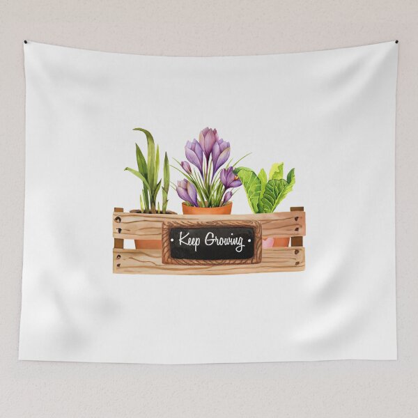 Item preview, Keep Growing Cute Flower Box Design designed and sold by ThisIsMugLife.