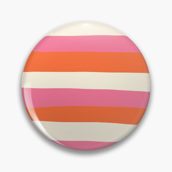 Item preview, Uneven Stripes - Pink, Orange and Cream  designed and sold by LAEC-Shop.
